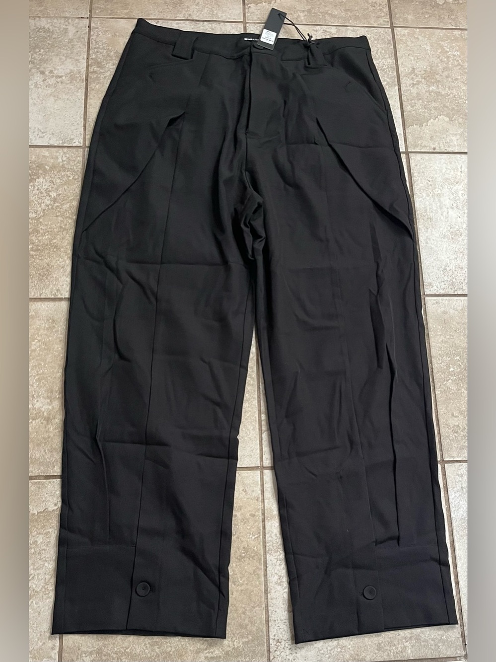 NWT NovaMEN Black Dress Pants Trousers Size 36 Straight Leg